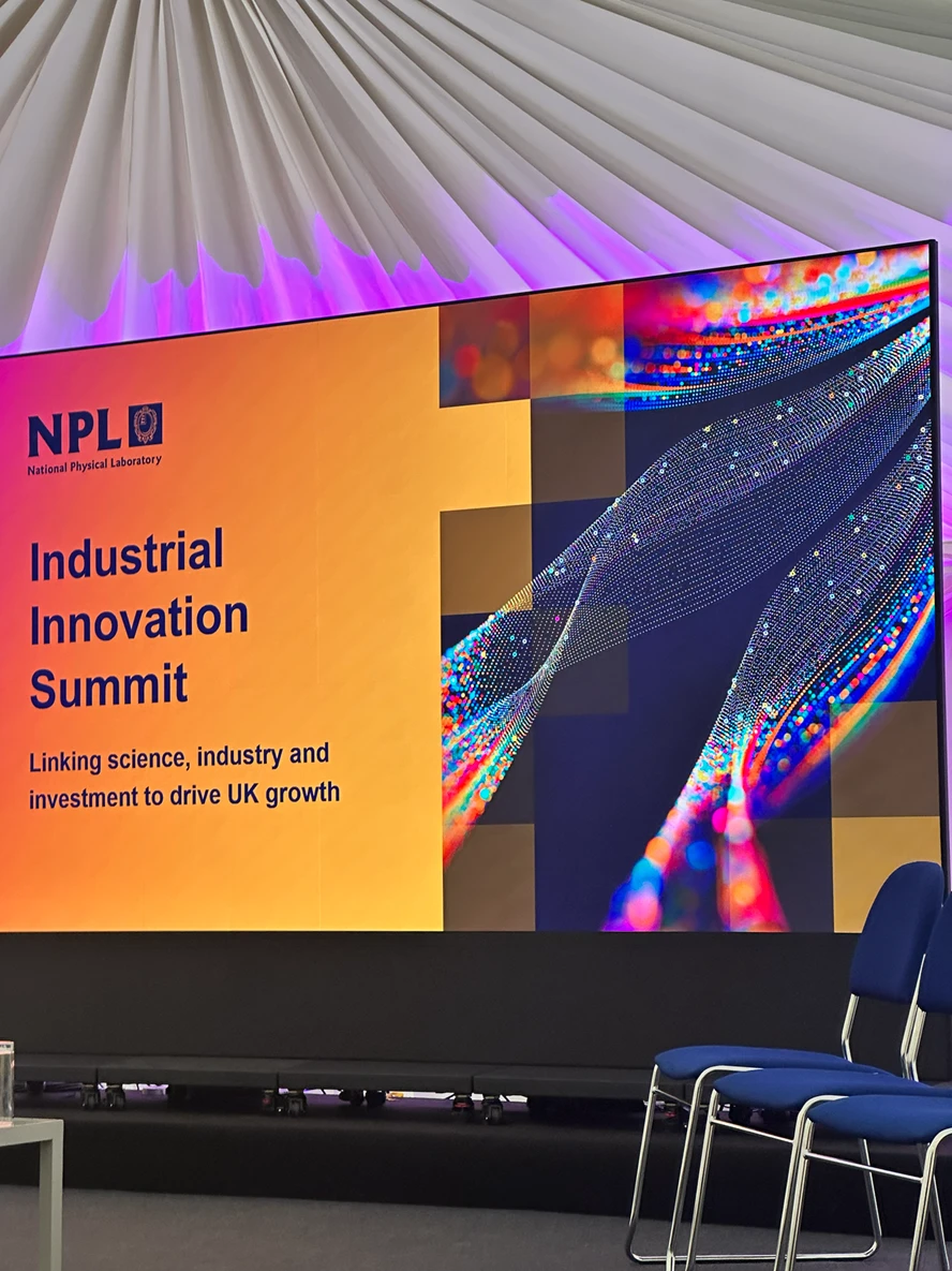 NPL Industrial Innovation Summit stage screen